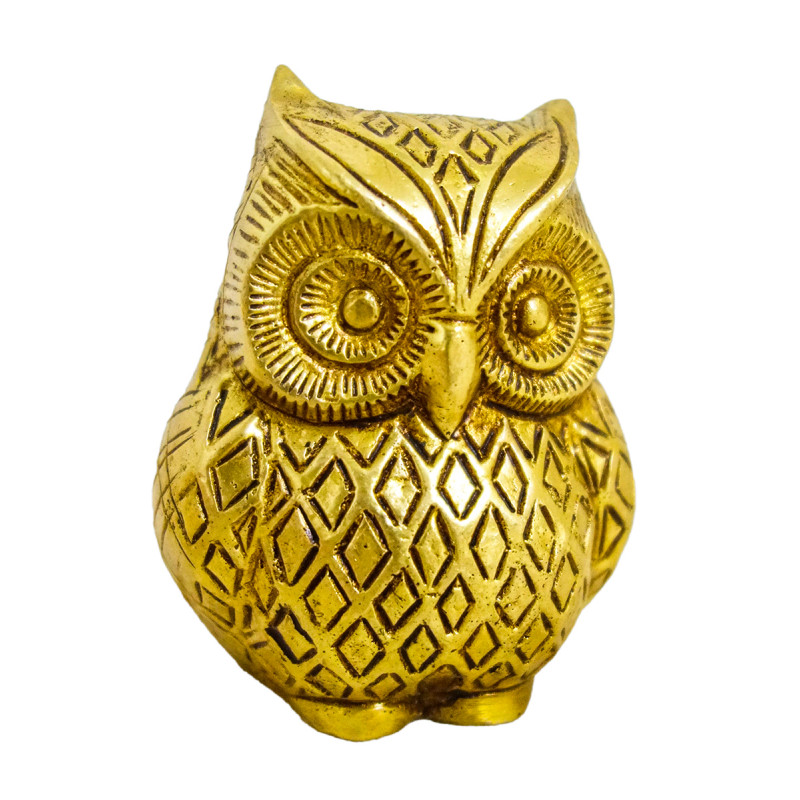 Brass Owl 4 Inch Fine