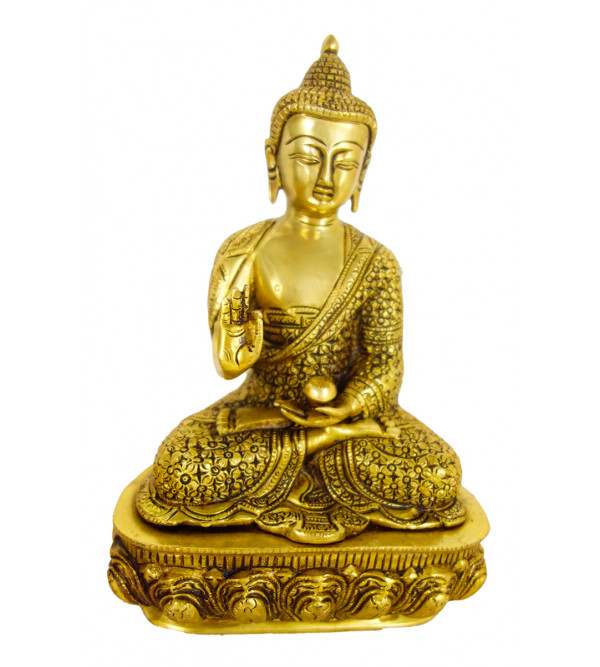 Brass Buddha 8.5 Inch  