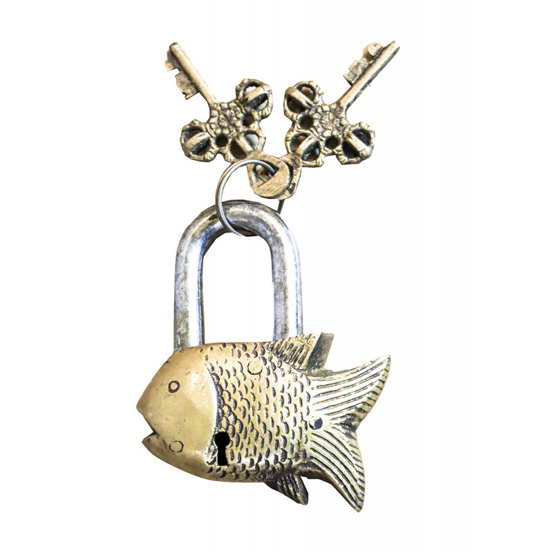Brass Fish Lock Small 