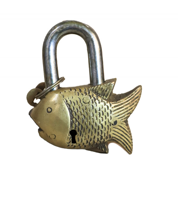 Brass Fish Lock Small 