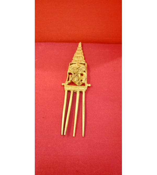 Hair Pin Handcrafted In Brass