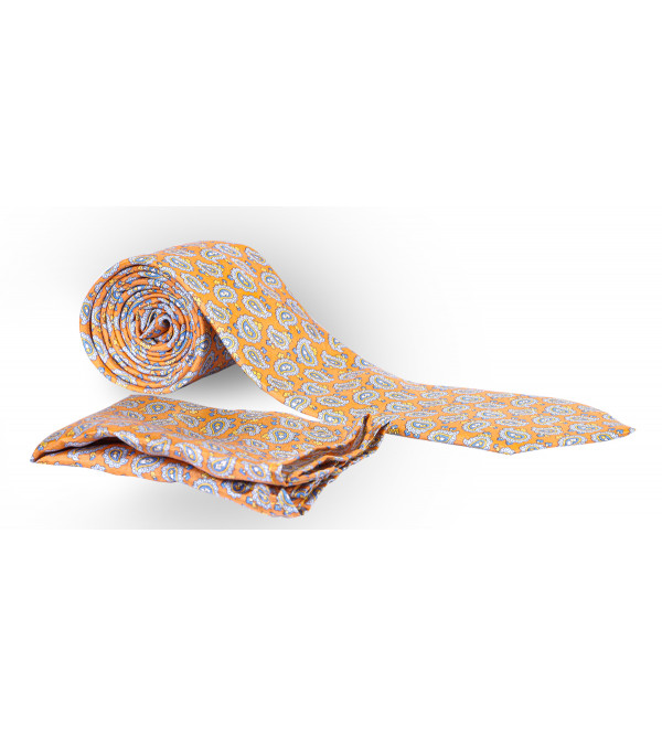 Printed  Silk Tie and Hanky 2 Pc Set  Assorted Colour & Designs