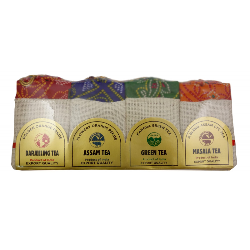 Jute 4 IN 1 Tea Darjeeling Assam Green Masala 200 GMS