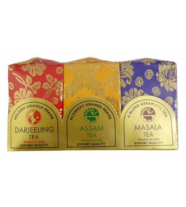 Silk Pouch 3 IN 1 Darjeeling Assam Masala Tea 150 GMS