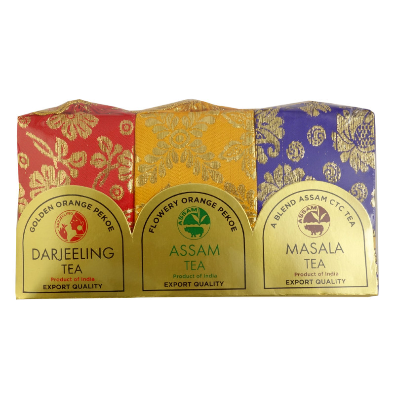 Silk Pouch 3 IN 1 Darjeeling Assam Masala Tea 150 GMS