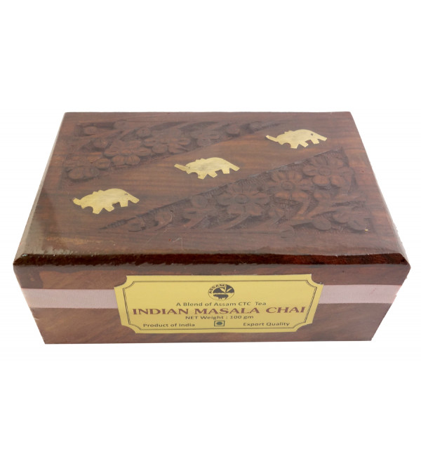 Wooden Box Masala Tea 100 GMS