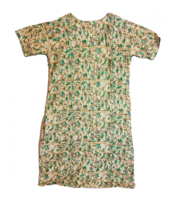 Cotton Ikat Kameez With Plain Salwar Set Size 10 to 12 Year