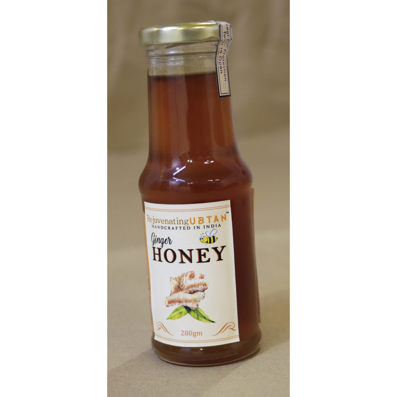 Ginger Honey  Glass Bottle 280 Gm 