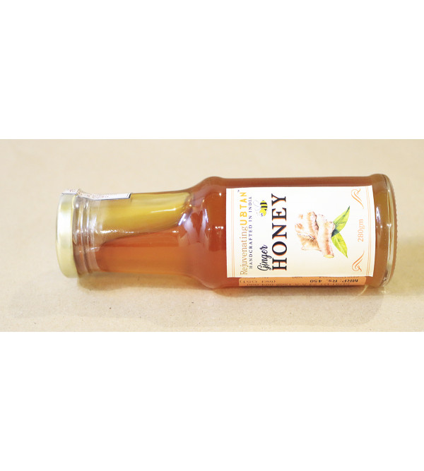 Ginger Honey  Glass Bottle 280 Gm 