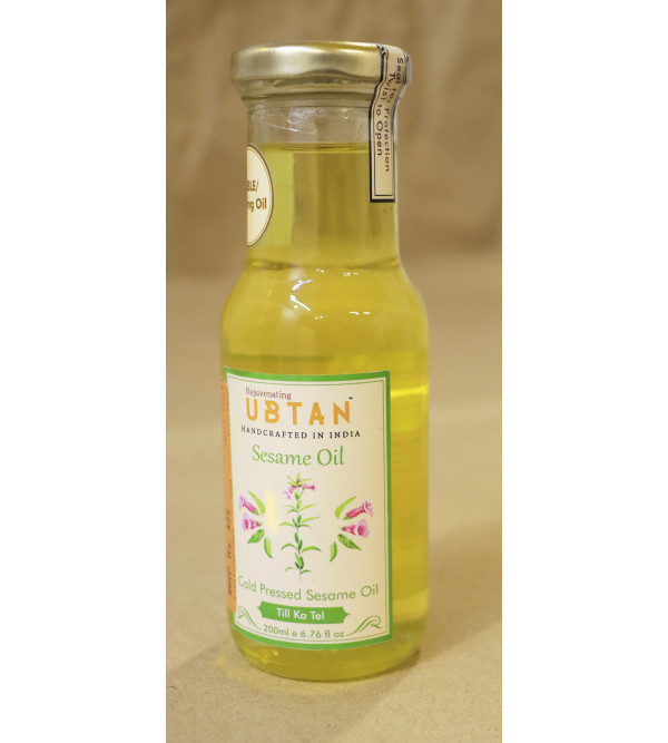 White Sesame Oil  Glass Bottle 200 Ml 