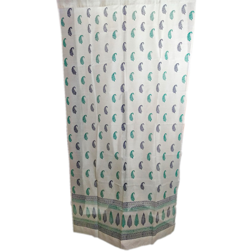 Chanderi handwoven Curtain Size 44x84 Inch