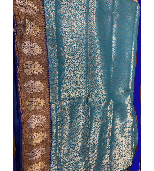 Katan Silk Handloom Banaras Zari Saree with Blouse