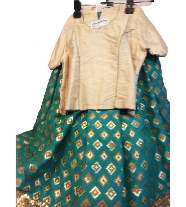 Brocade Silk Lehenga Choli Set Size 2 to 4 yr