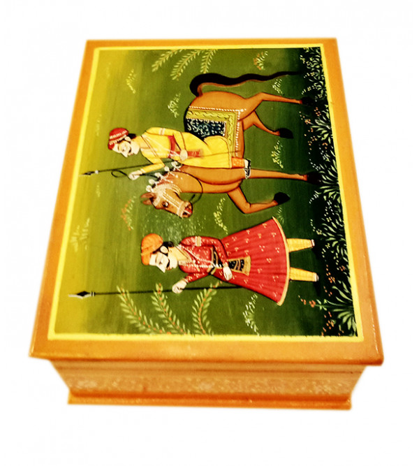 Wooden Hand Painted Box Size 7X5 Inches
