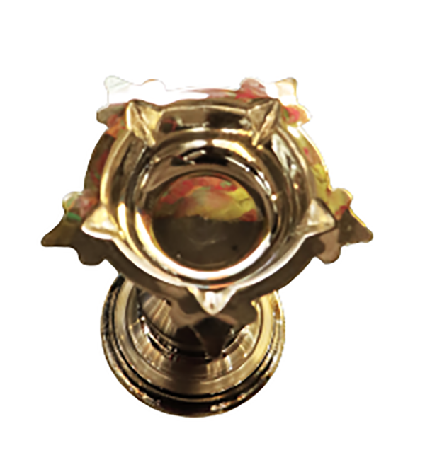 Cottage Silver Lamp