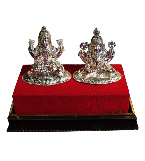 Cottage Silver Ganesh & Laxmi Ji 2PCS Set