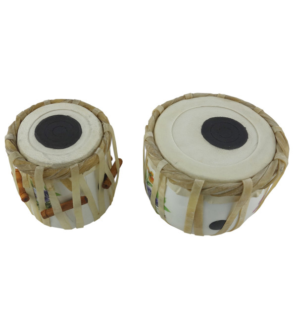 HANDICRAFT MUSICAL INSTRUMENT TABLA PAIR WOODEN 4 INCH