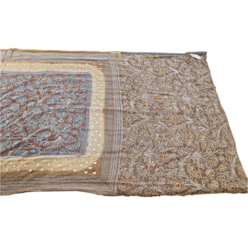 PREMIUM  HANDLOOM SAREE KANTHA BLOUSE TUSSAR 6.4MTR