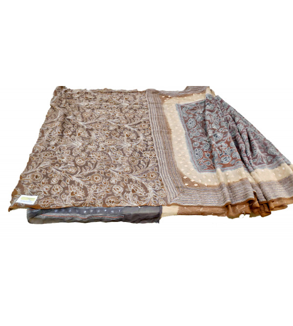 PREMIUM  HANDLOOM SAREE KANTHA BLOUSE TUSSAR 6.4MTR