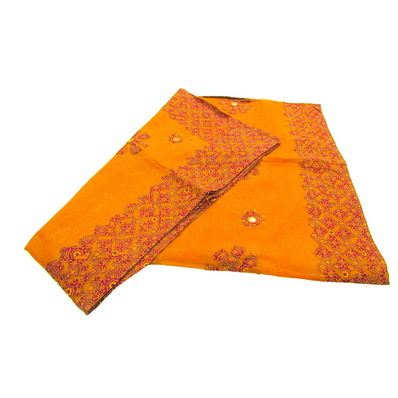 Applique Cotton Dupatta  Ajrakh Print 100 X 36 Inch Assorted Colour