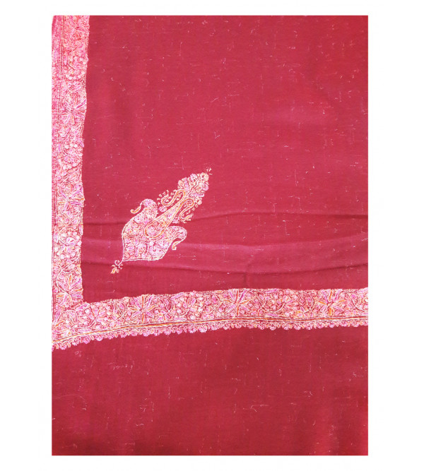Cashmere Pashmina Shawl Hand Embroidered in Kashmir Size,40X80 Inch