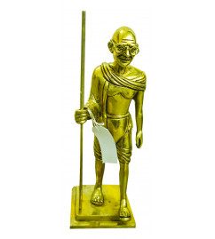 Brass Gandhi Ji Standing Super Fine Weight 3.9 Kg