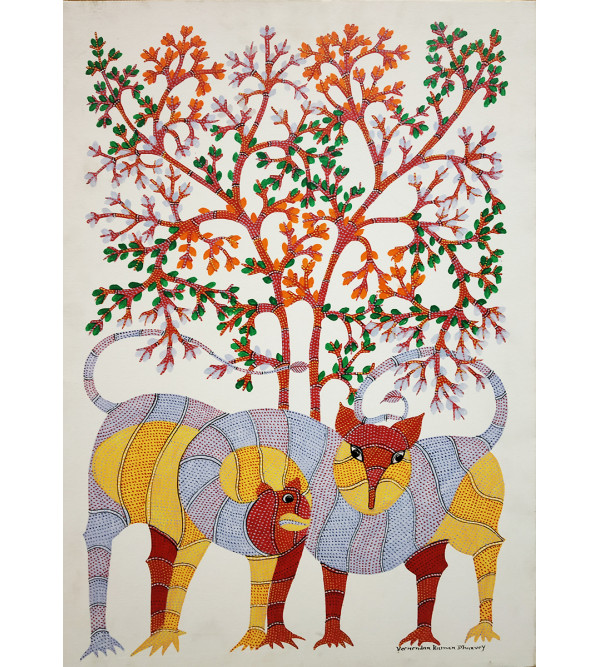 Gond Handmade Painting