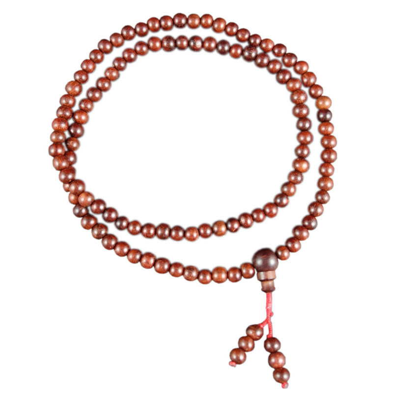 Red Sandalwood Handcrafted Rosary ( Japmala )