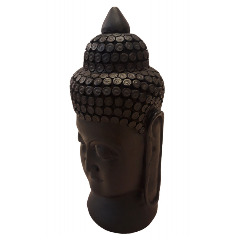 Red Sandalwood Handcrafted Carved Lord Buddha Head Figure