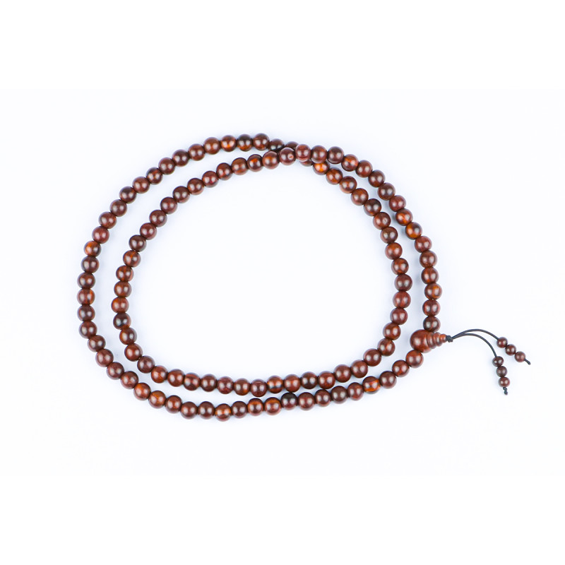 Red Sandalwood Japmala A-Grade – 10 MM (108 Beads)