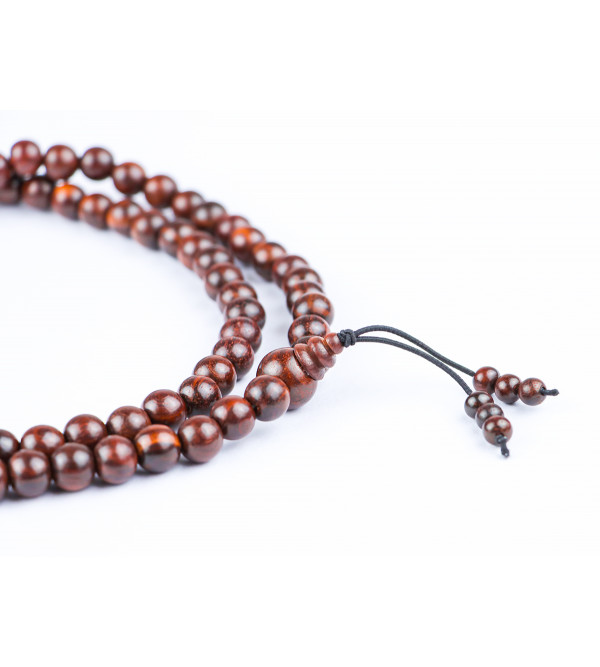Red Sandalwood Japmala A-Grade – 10 MM (108 Beads)