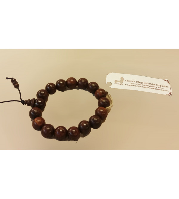 Red Sandalwood Bracelet (17–18 Beads | 12 MM)