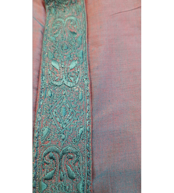  Silk Embroidered Kurta  Full Sleeve Size 38 Inch