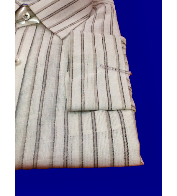 Linen Shirt Full Sleeve Size 46 Inch