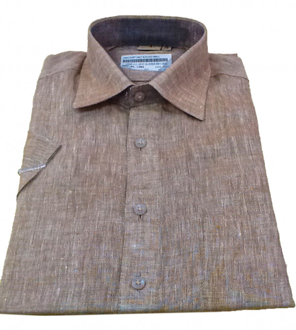 Linen Shirt Half Sleeve Size 38 Inch