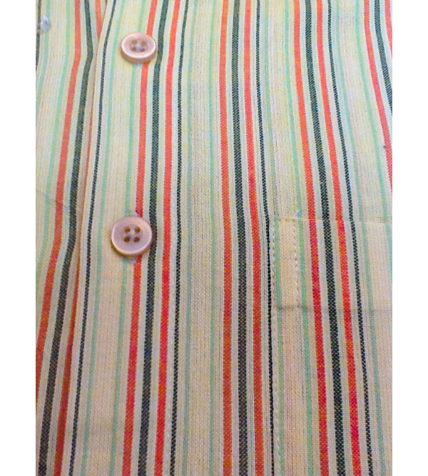 Cotton Stripe Shirt Full Sleeve Size 38 Inch