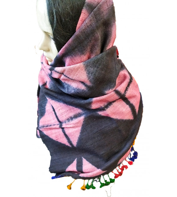 Silk Wool Hand Woven Stole From Kashmir Size,28X80 Inch