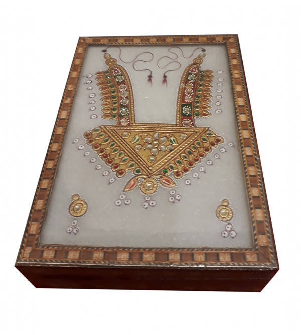 BOX MARBLE PAINTING  JEWELLERY