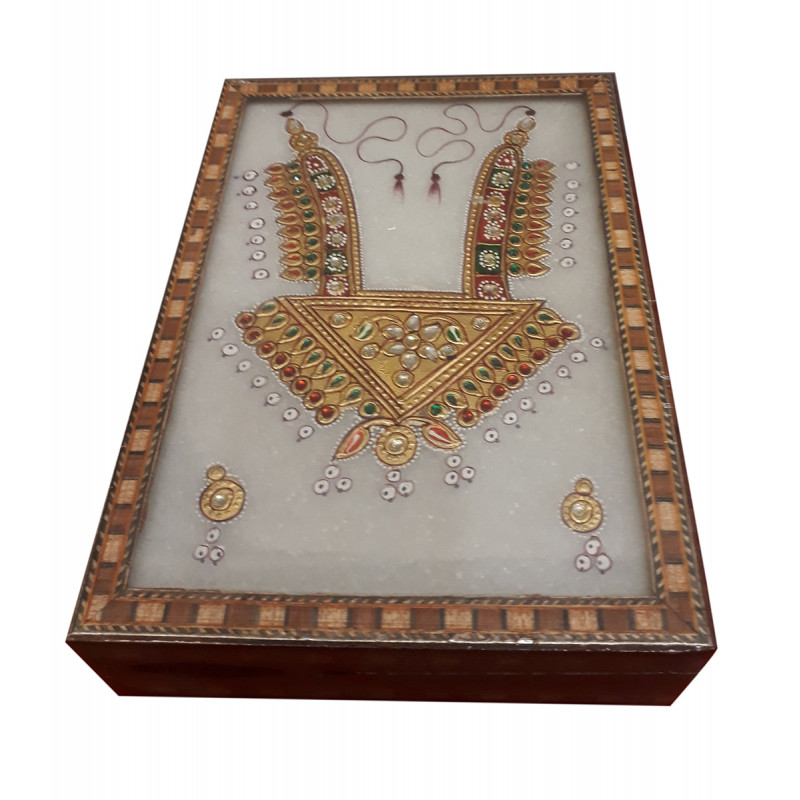 BOX MARBLE PAINTING  JEWELLERY