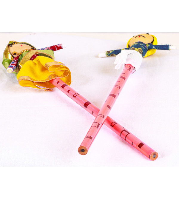 Dolls with Pencil Pair Assorted Color 