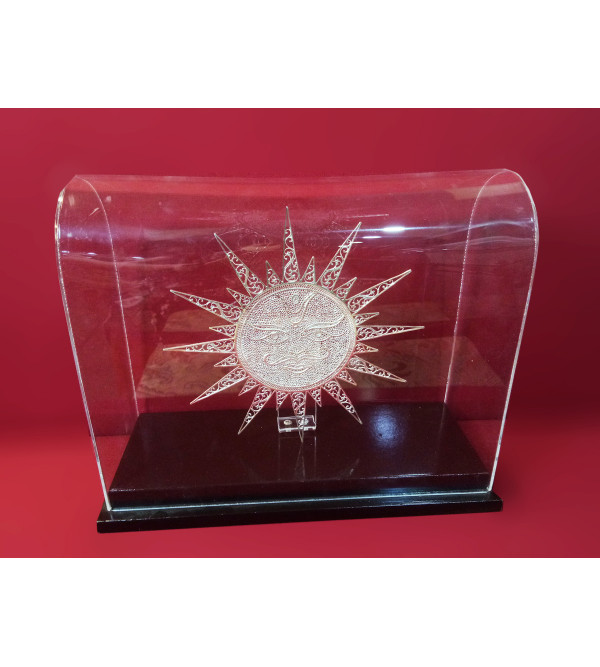 Filigree Silver Handcrafted Sun Artifact