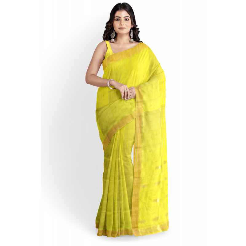 Chanderi Zari Buta Saree With Blouse