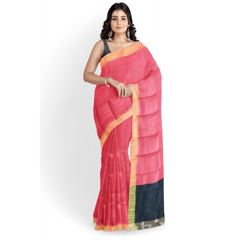 Chanderi Zari Buta Saree With Blouse